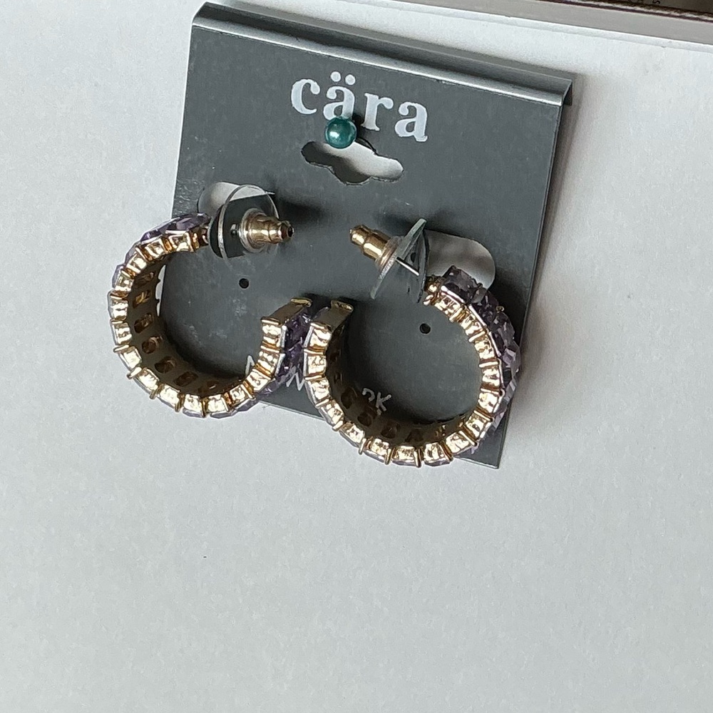 CARA NEW YORK Baguette Hoop Earrings